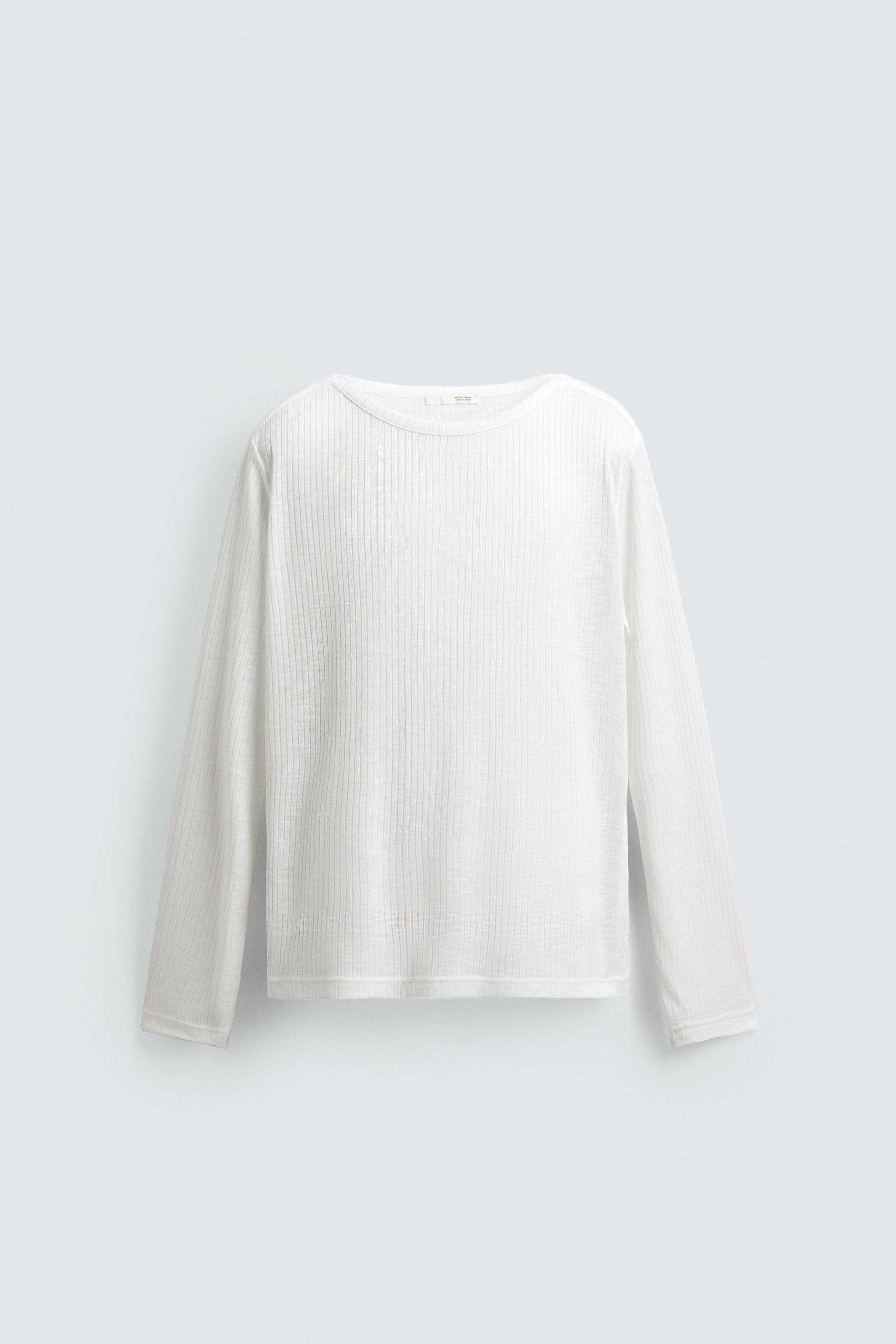 T-SHIRT RELAXED FIT STRUCTURÉ CANNELÉ